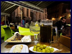 Murcia by night 14 - Open air restaurant, Plaza Cardenal Belluga.